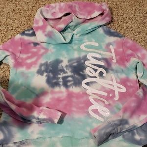 Justice tie dye sweatshirt